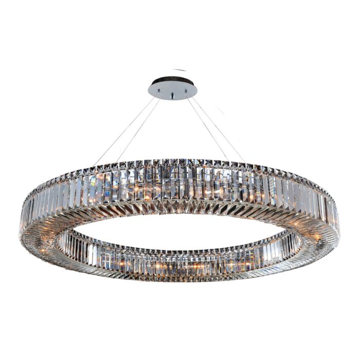 Rondelle 18-Light 1Pendant in Chrome