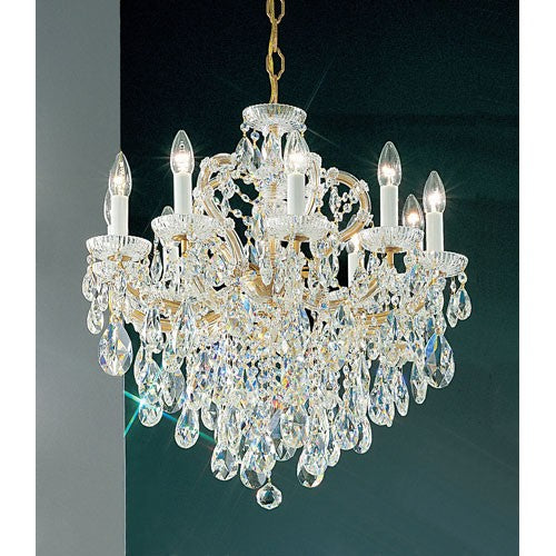 Maria Thersea Olde World Gold Ten-Light Chandelier with Crystalique Accents