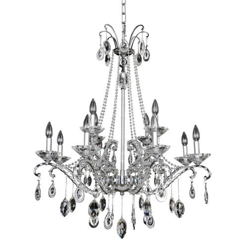 12-Light Chandelier with Firenze Clear Crystal