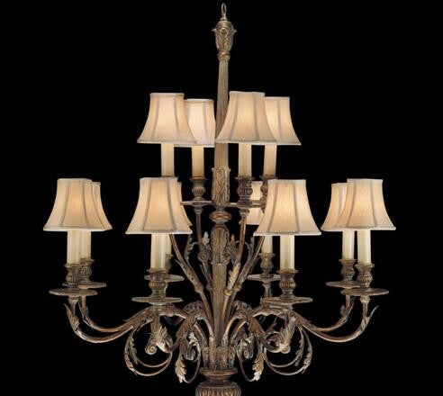 12-Light Chandelier in Veronese Gold Finish