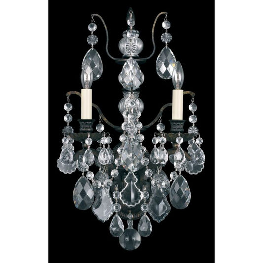 Bordeaux 2-Light Wall Sconce in Antique Silver