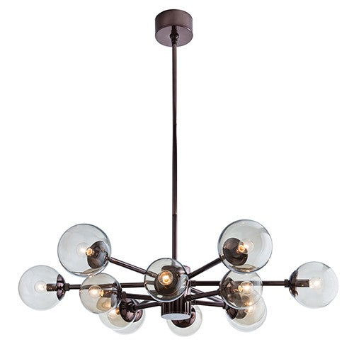 Nickel 12-Light Chandelier