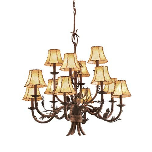 Ponderosa Buckskin Chandelier