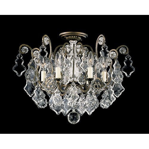 Six-Light Clear Heritage Handcut Crystal Chandelier, 20W x 16H x 20D