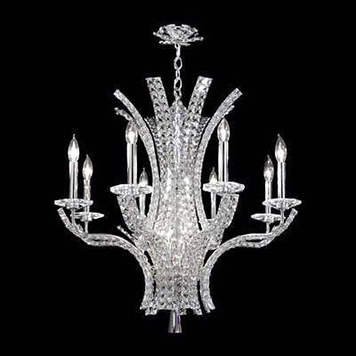 8 Light Eclipse Chandelier, Silve