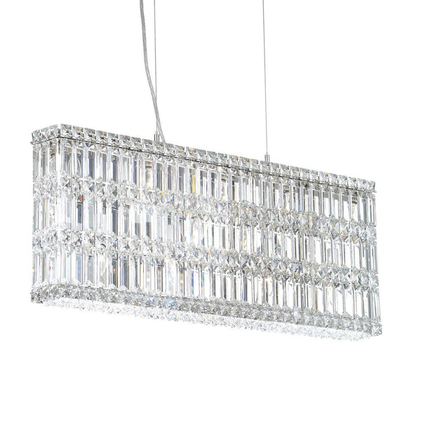 Contemporary Crystal Chandelier in polished chrome finish