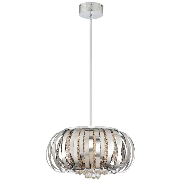 Chrome One-Light LED Pendant