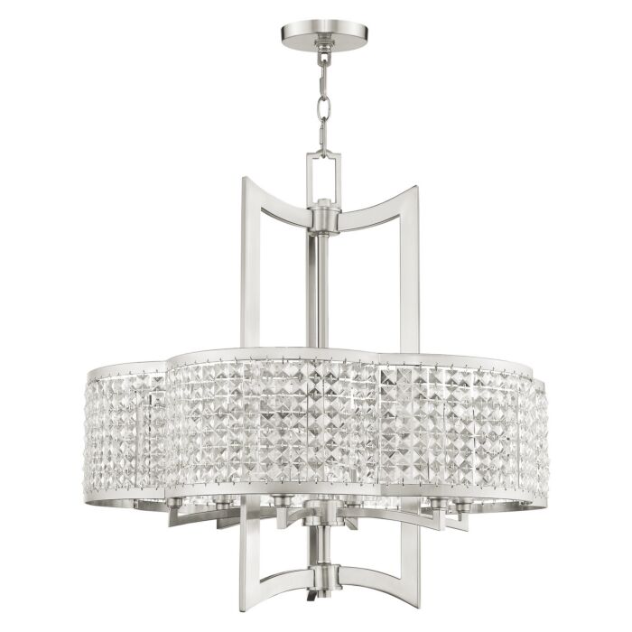 Grammercy 6-Light Chandelier in Brushed Nickel