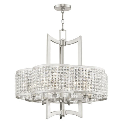 Grammercy 6-Light Chandelier in Brushed Nickel