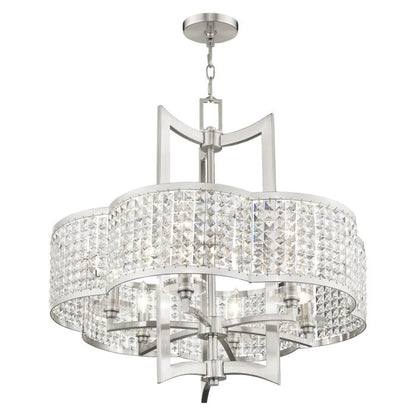 Grammercy 6-Light Chandelier in Brushed Nickel