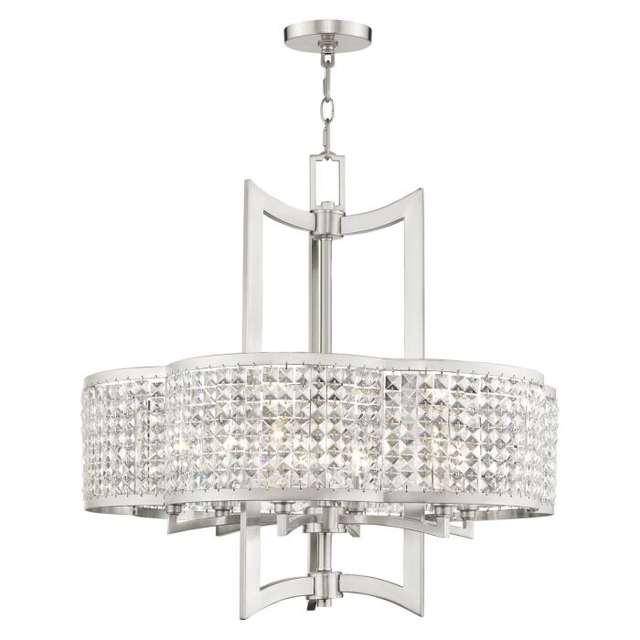 Grammercy 6-Light Chandelier in Brushed Nickel