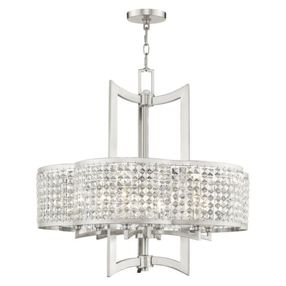 Grammercy 6-Light Chandelier in Brushed Nickel