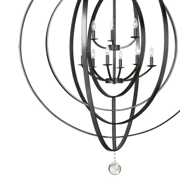 Luna Chandelier in Matte Black