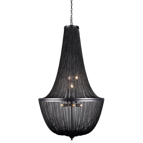 Paloma Dark Grey 30-Inch 10-Light Chandelier