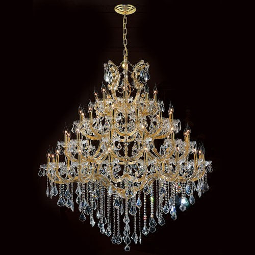 Maria Theresa 49-Light Gold Finish with Clear-Crystals Chandelier