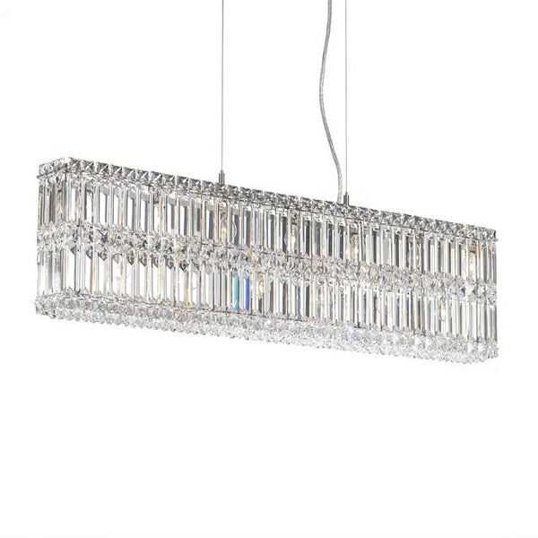 Contemporary Crystal Chandelier in polished chrome finish