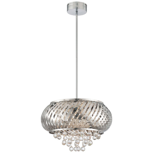 Chrome One-Light LED Pendant