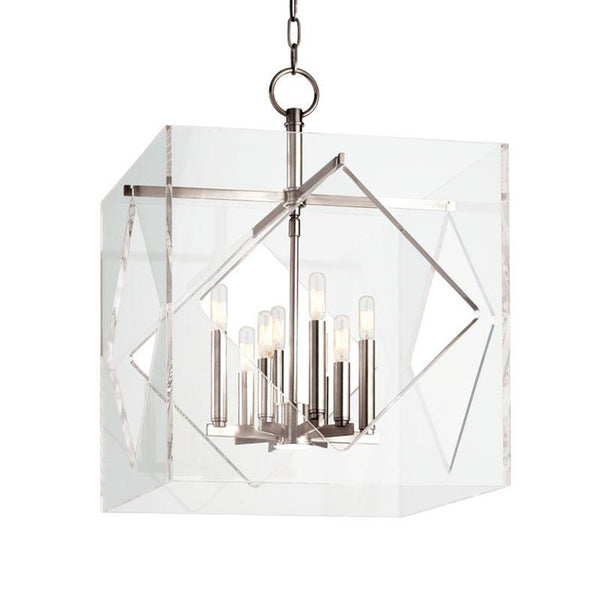 Pendant, 8-Light, Polished Nickel, 20"W (5920-PN 9WCLF)