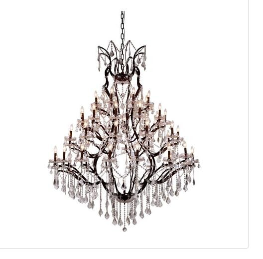 49-Light Chandelier with Clear Crystals