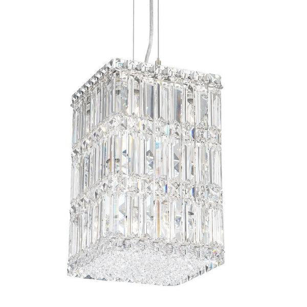 Contemporary Crystal Chandelier in polished chrome finish