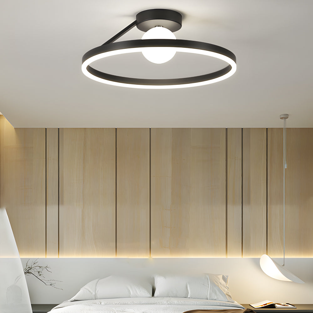 Round Minimalist Ball 3 Step Dimming Creative Modern Ceiling Lights Fixture