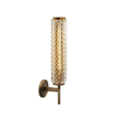 Crystal & Copper Contemporary Wall Sconce