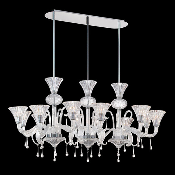 Chrome 12-Light Chandelier