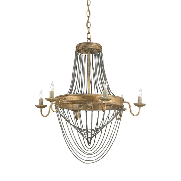 Leaf 25-Inch Six-Light Chandelier