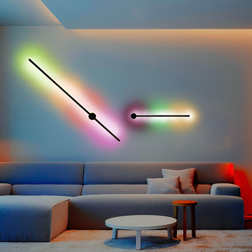 Remote Control RGB Long Strip LED Wall Lamp Sconces Wall Lights