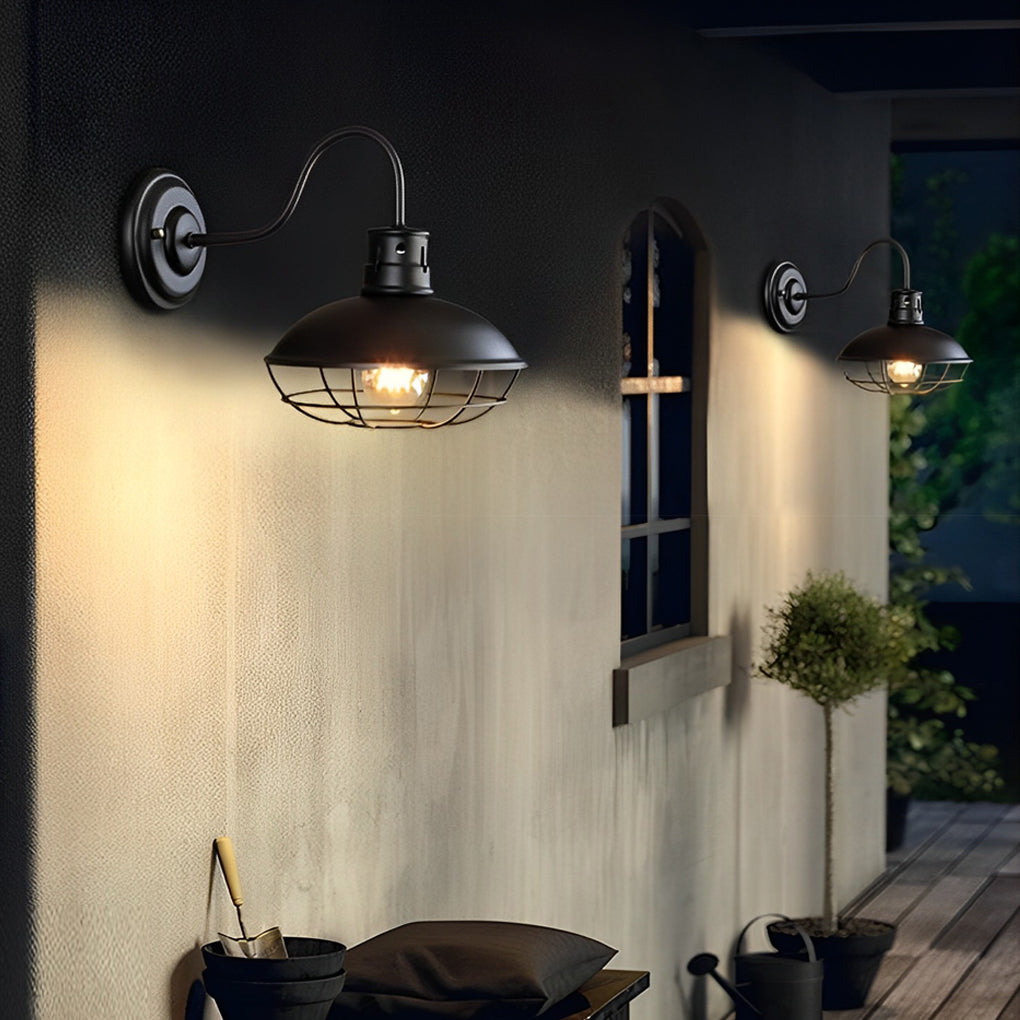 Retro Iron LED Waterproof Industrial Style Outdoor Wall Lights Wall Lamp