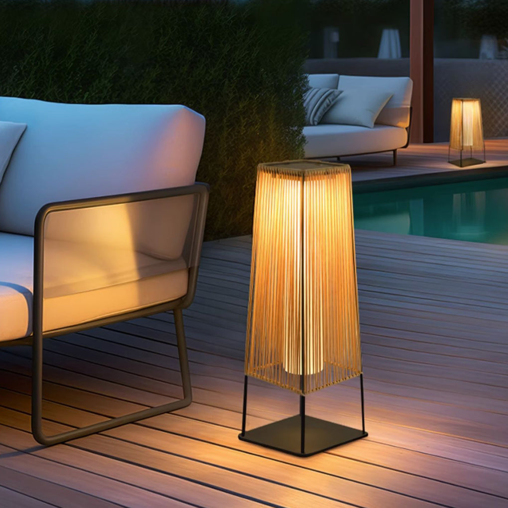 Rubber Solar LED Outdoor Floor Lamp