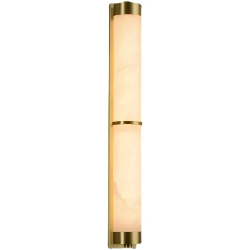 23" Natural Marble & Brass Wall Light