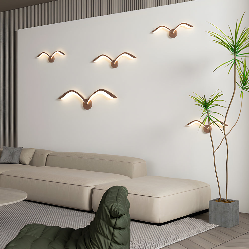 Modern Seagull LED Wall Sconce - Nordic Acrylic Wing Design