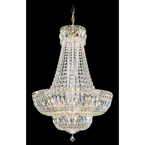 Crystal Deluxe Gold 20-Light Clear Spectra Crystal Pendant, 21W x 31H x 21D