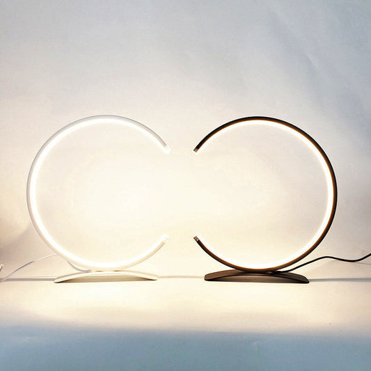 3/4 Circle Lamp Touch LED Modern Accent Table Lamp