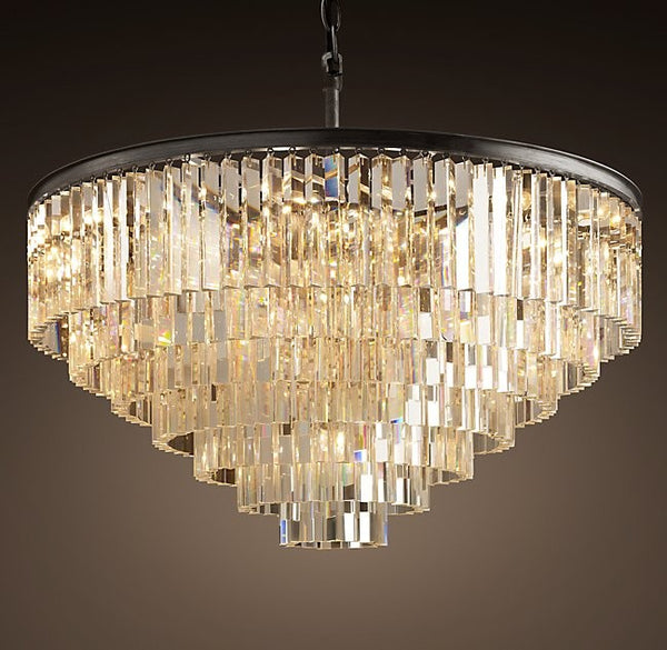 Modern style 33 lights round crystal chandelier