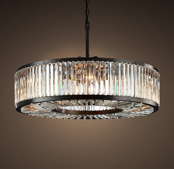 Modern style 10 lights luxurious round crystal chandelier