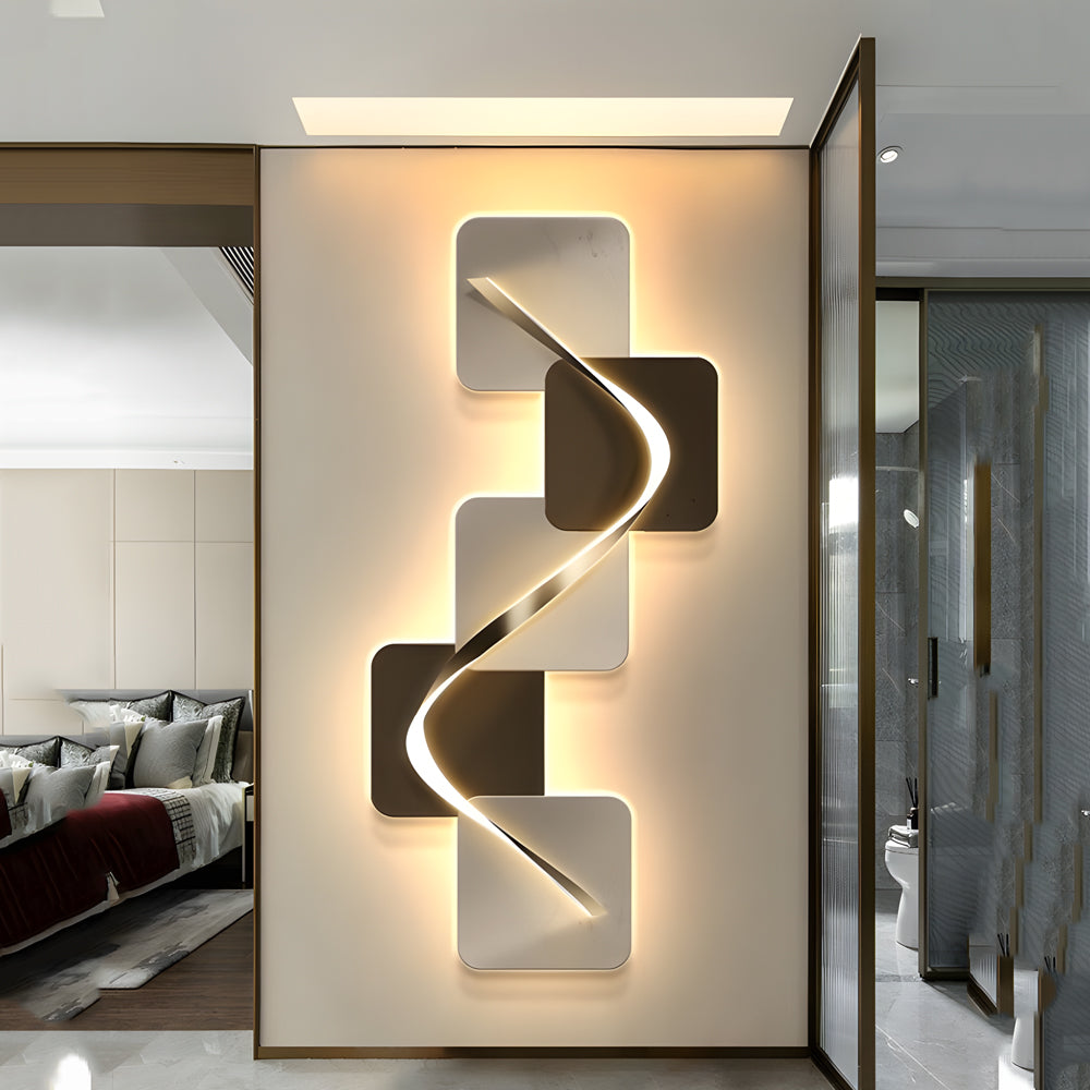 Geometric LED Wall Art Light USB Decorative Wall Painting