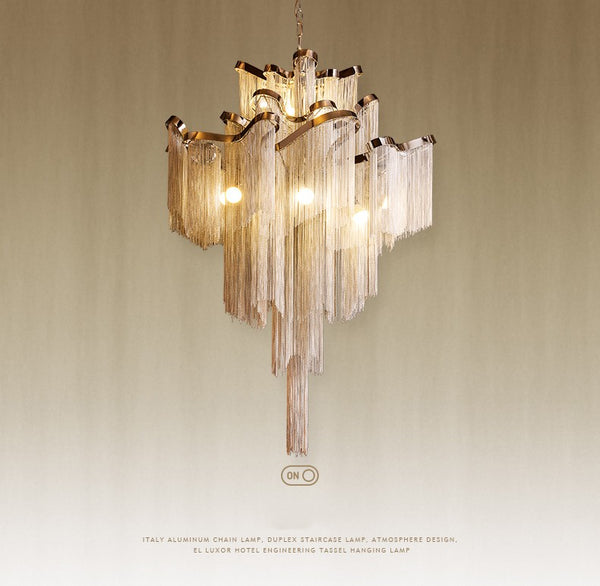 Modern European small luxury hotel lobby crystal chandelier II