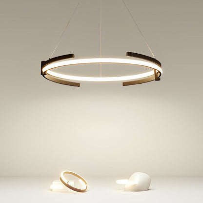 Minimalist Round Stepless Dimming with Remote LED Nordic Chandelier