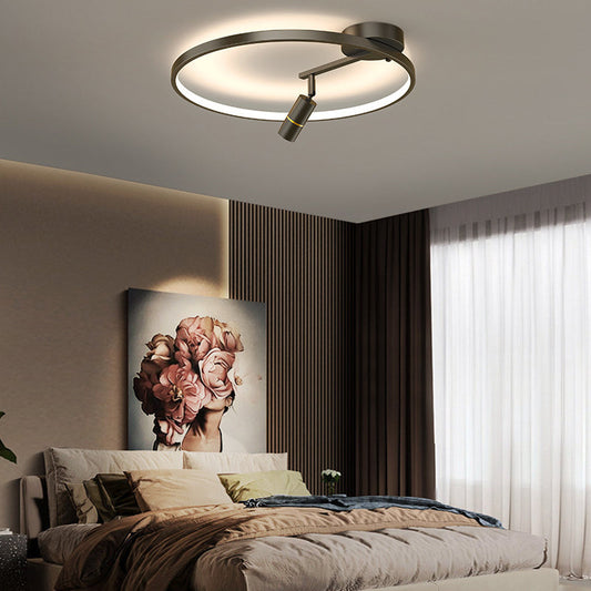 Circular with Adjustable Spotlights Three Step Dimming Modern Ceiling Lamp