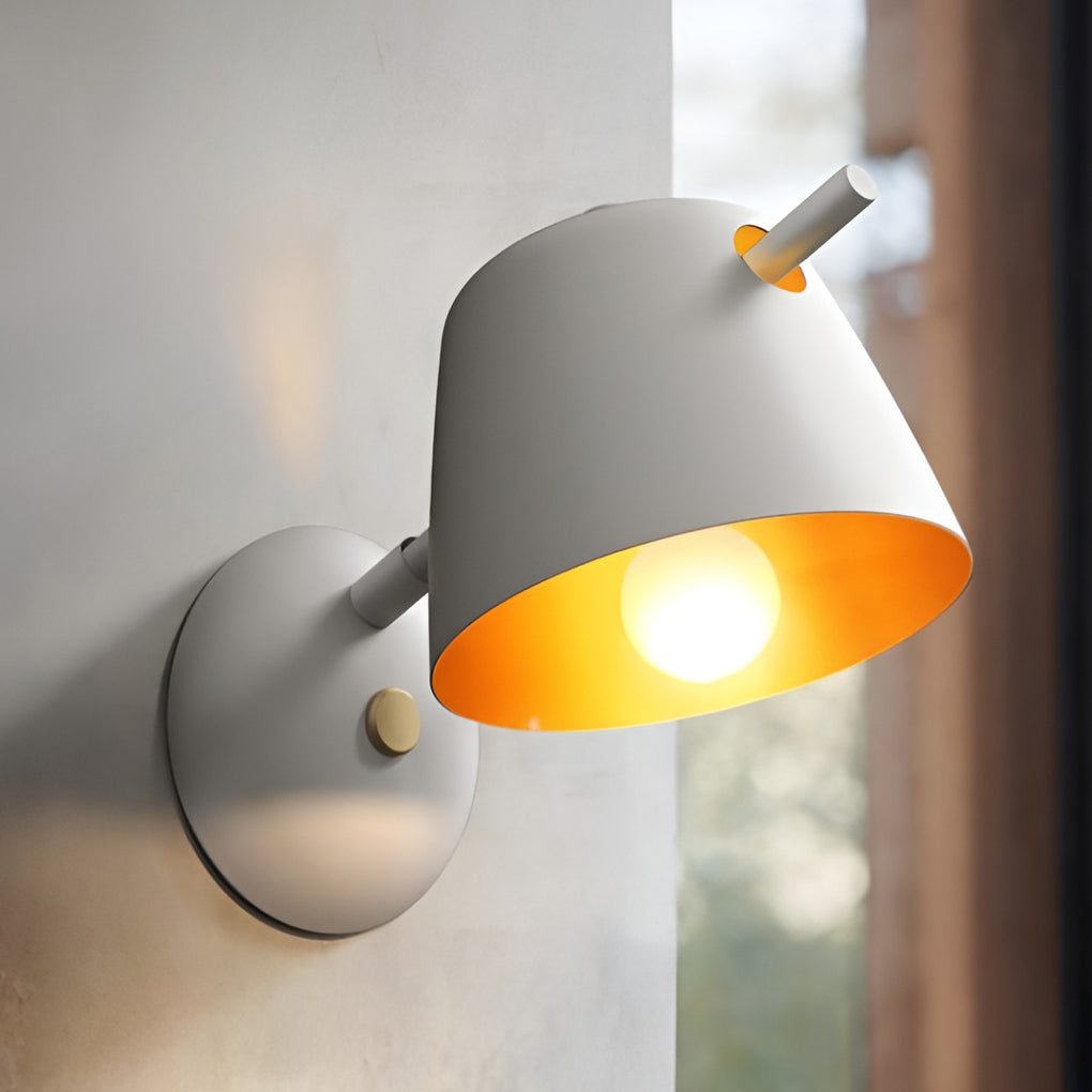 Hat-style Matte Metal Nordic Mounted Modern Wall Sconce Lighting