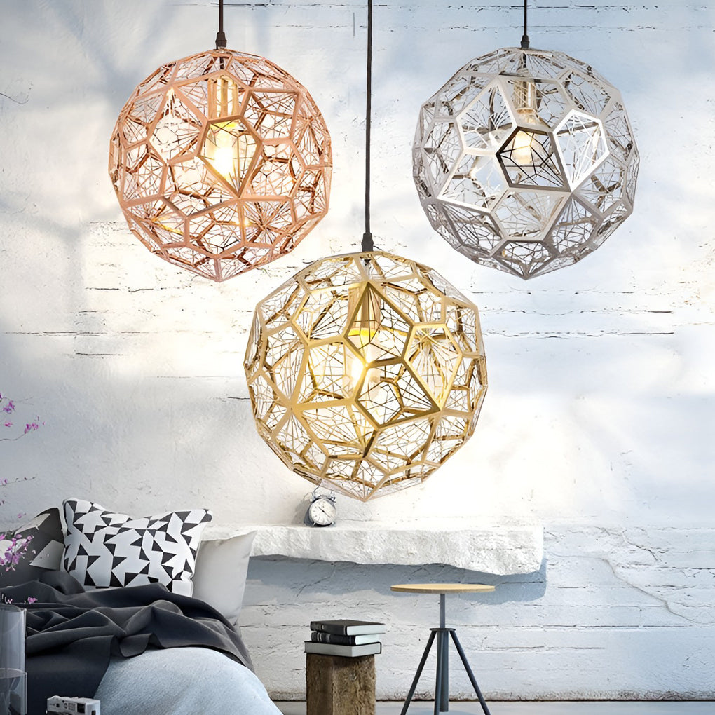 Geometric Spherical Postmodern Dining Room Chandelier Pendant Light