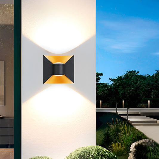 Square Up and Down Lights 6W LED Waterproof Modern Outdoor Sconces