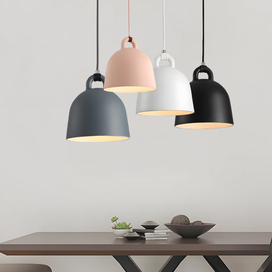 Resin Semicircle Bell Minimalist Decorative Art Nordic Chandeliers