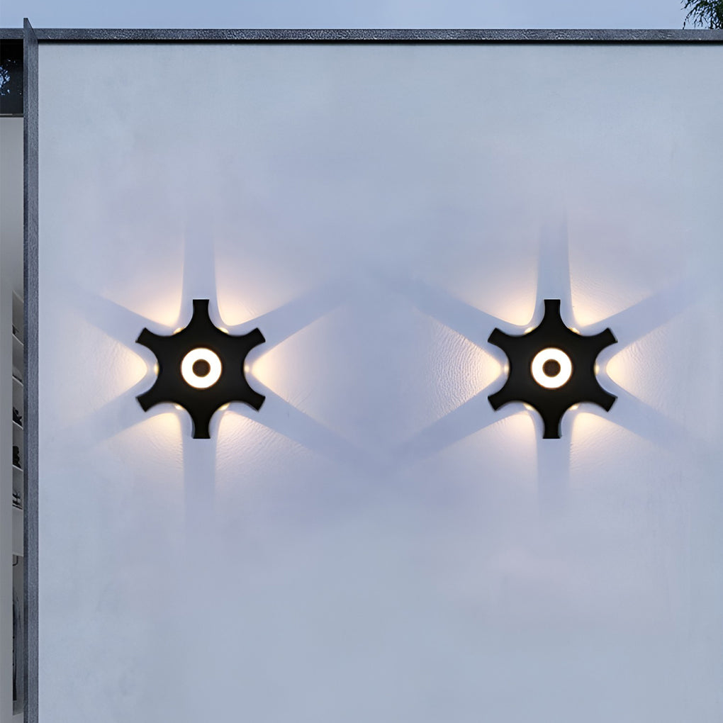 Flower Shaped LED Waterproof Nordic Wall Washer Lights Wall Sconces Lighting