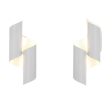 2pcs Symmetrical Creative Up And Down Lighting Modern Wall Light Fixture