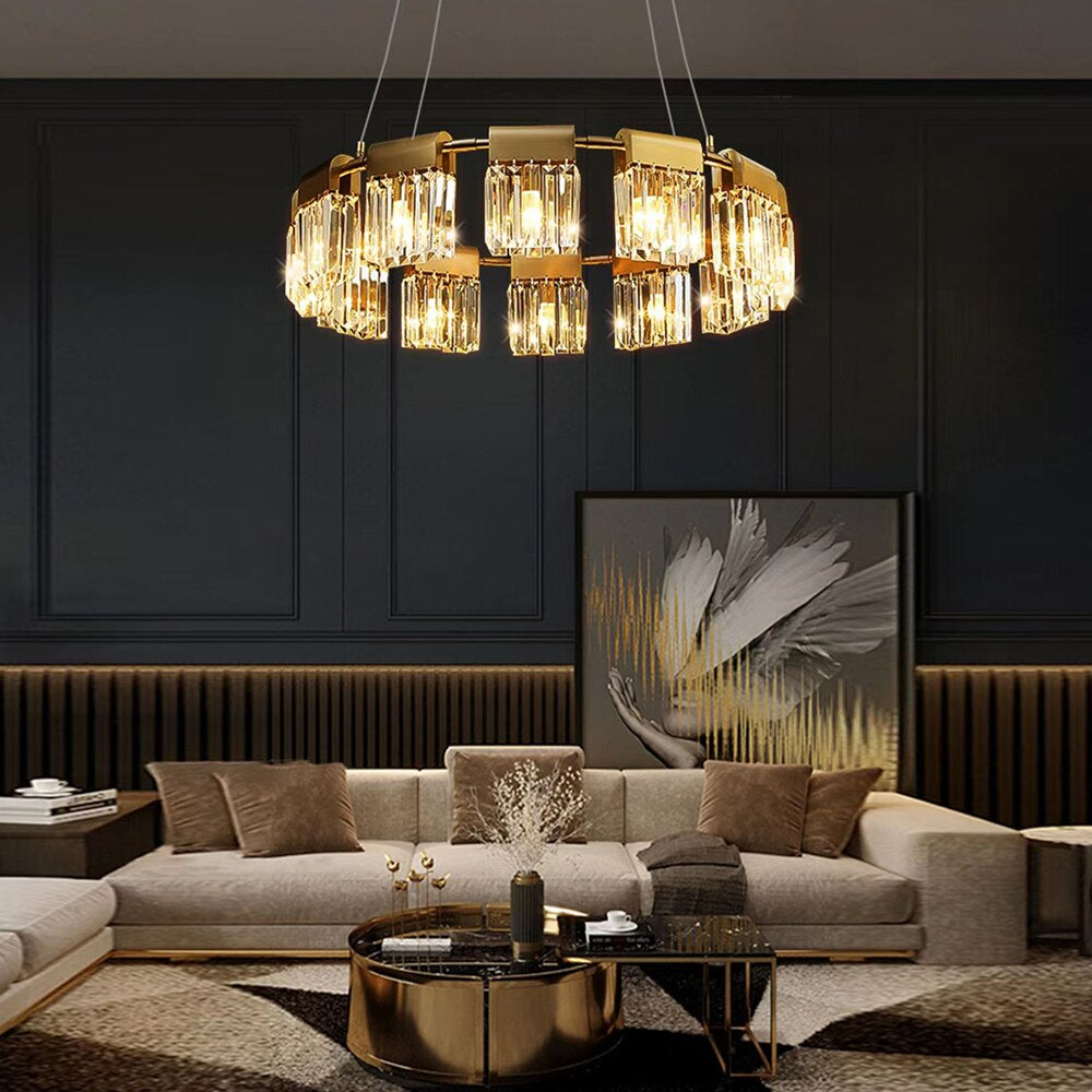 Gio Collection Crystal Modern Chandelier