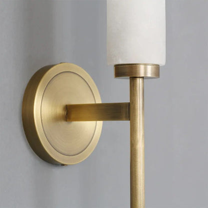 Natural Marble & Copper Wall Sconce