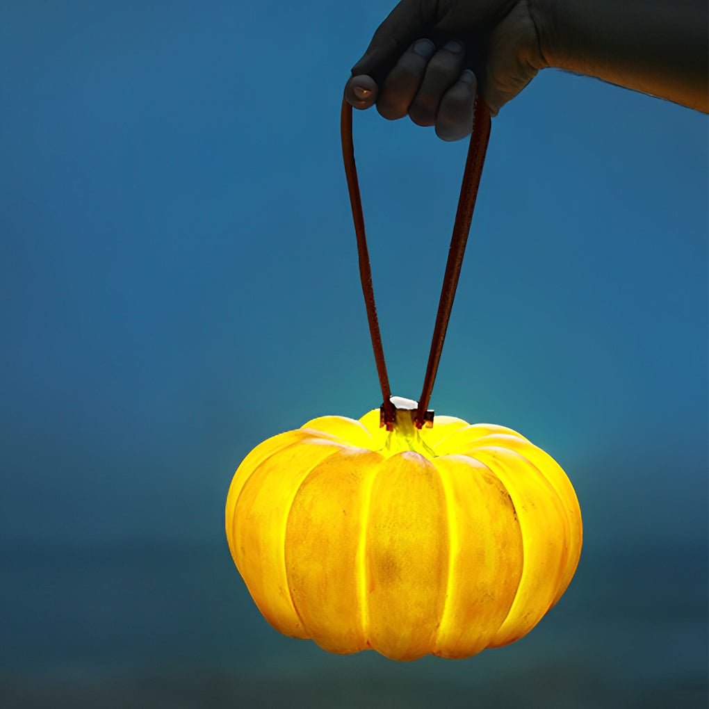 Portable Resin Pumpkin LED Waterproof USB Chargeable Outdoor Lights